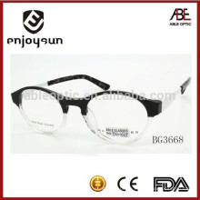 2015 neue Design doppelte Farbe Herren Acetat optische Brillen Rahmen Brillen